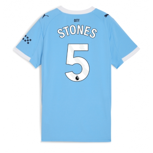 Billige Fotballdrakt Manchester City John Stones #5 Replika Hjemmedrakt Dame 2025-26 Kortermet Billige Fotballdrakt Manchester City John Stones #5 Replika Hjemmedrakt Dame 2025-26 Kortermet